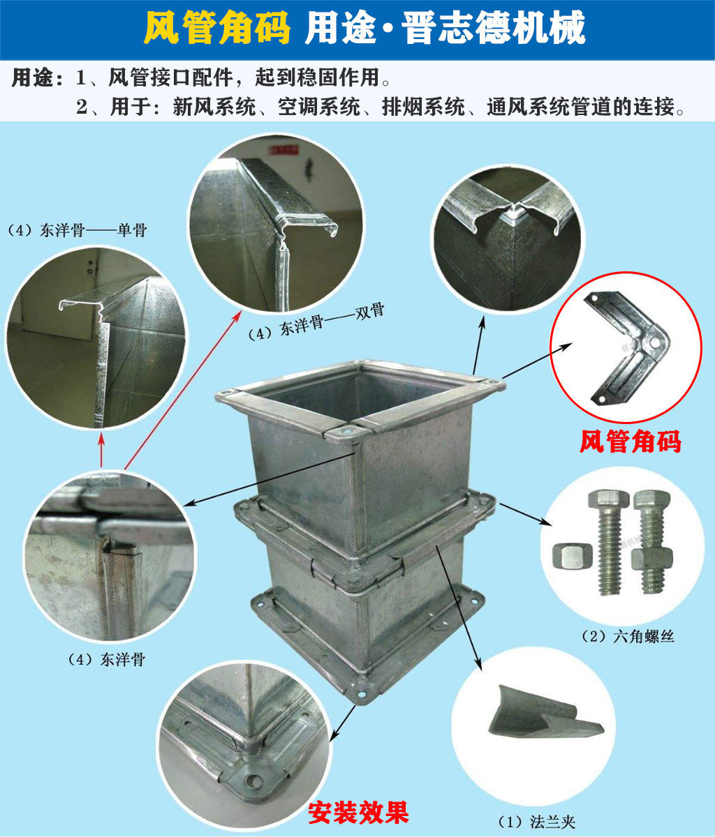 角碼高速生產線用途,風管角碼用途 角碼高速生產線用途,風管角碼用途